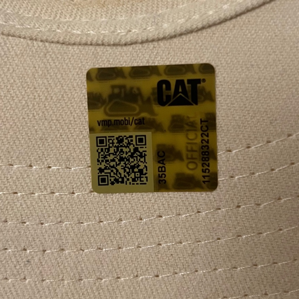 Caterpillar Embroidered Hat ** RARE ** - Picture 3 of 4